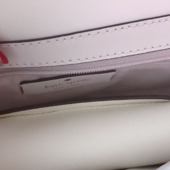 NWT Kate Spade Pink Raffia Crossbody - Picture 7 of 8